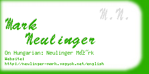 mark neulinger business card